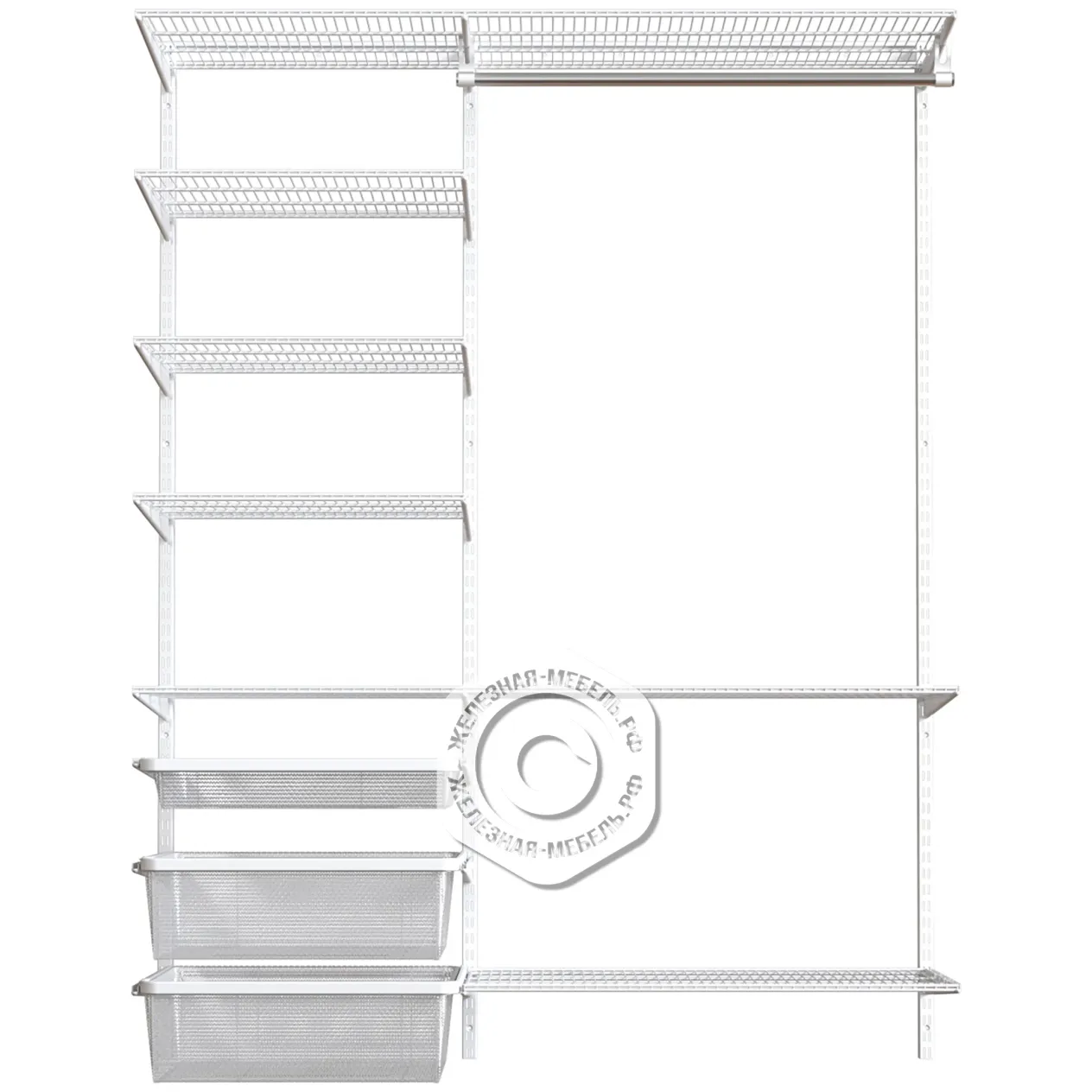 гардеробная система практик home прихожая medium 12 белая гардеробная система практик home прихожая medium 12 белая