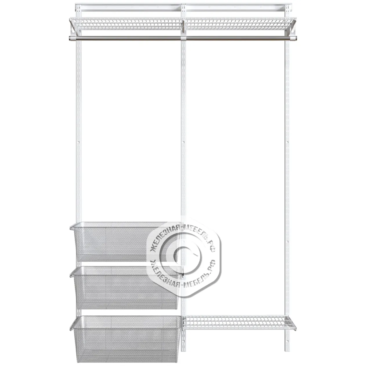 гардеробная система практик home прихожая medium 7 белая гардеробная система практик home прихожая medium 7 белая