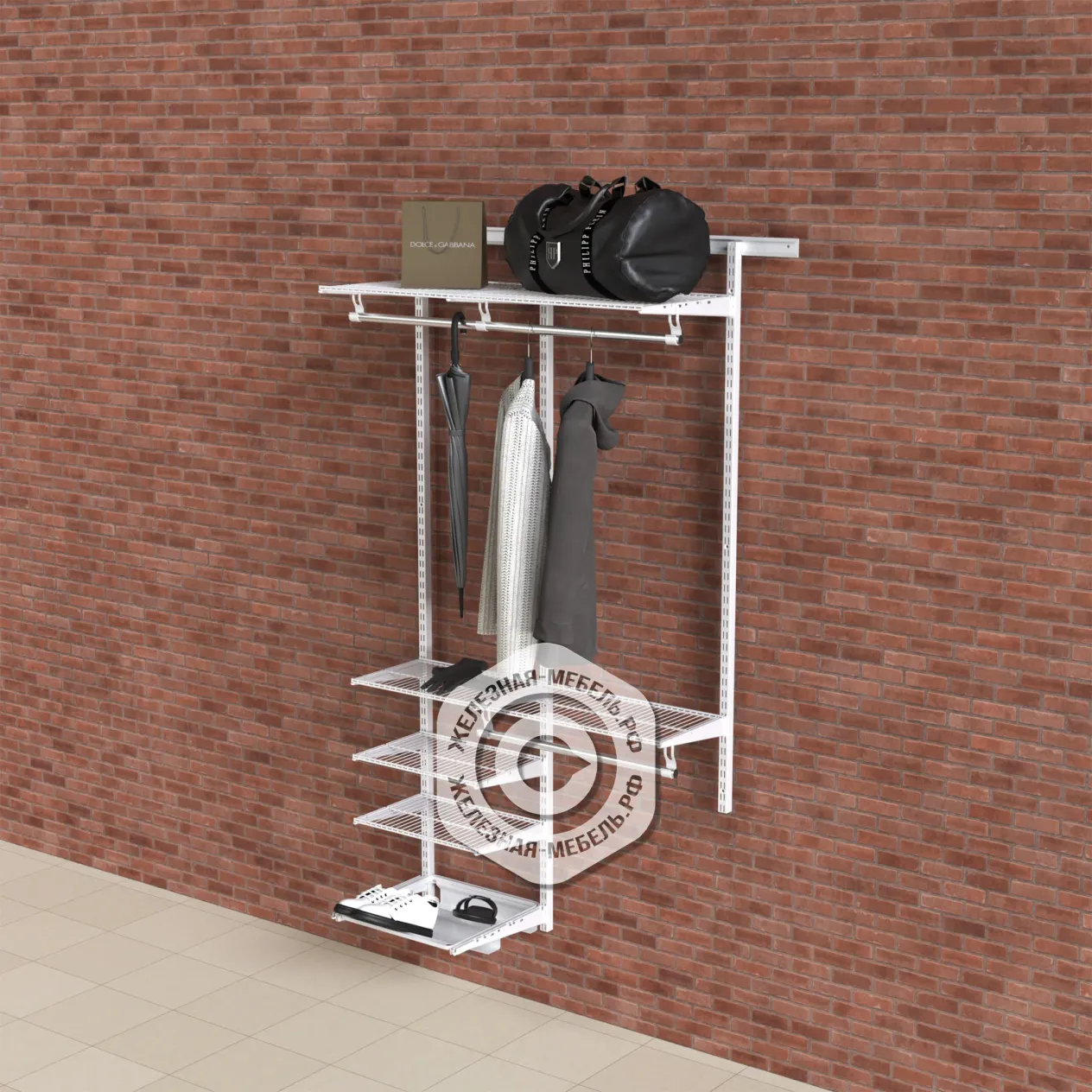 гардеробная система практик home прихожая medium 5 белая гардеробная система практик home прихожая medium 5 белая