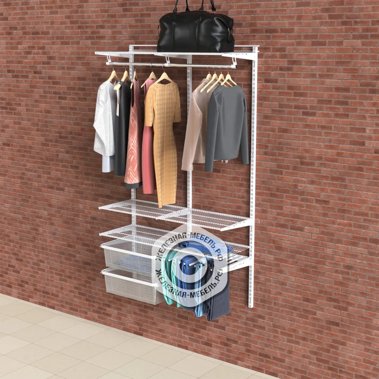 гардеробная система практик home прихожая medium 10 белая гардеробная система практик home прихожая medium 10 белая