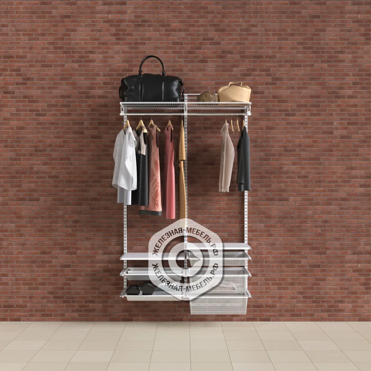 гардеробная система практик home прихожая medium 4 белая гардеробная система практик home прихожая medium 4 белая