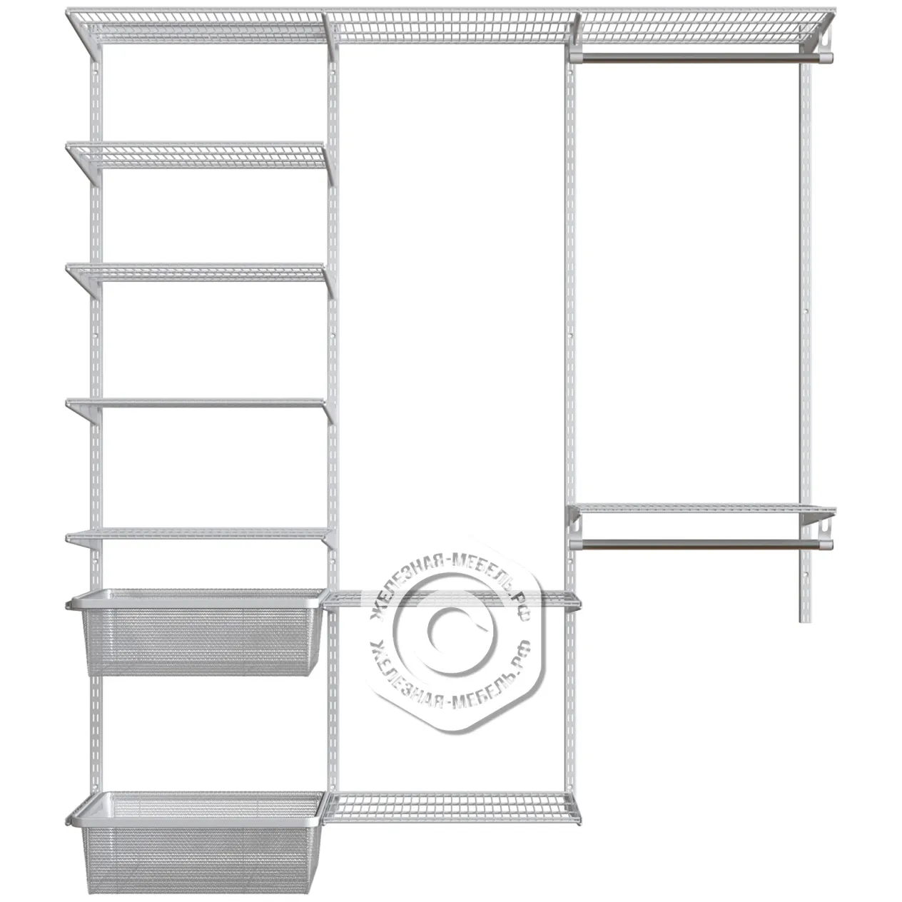 гардеробная система практик home прихожая medium 16 белая гардеробная система практик home прихожая medium 16 белая