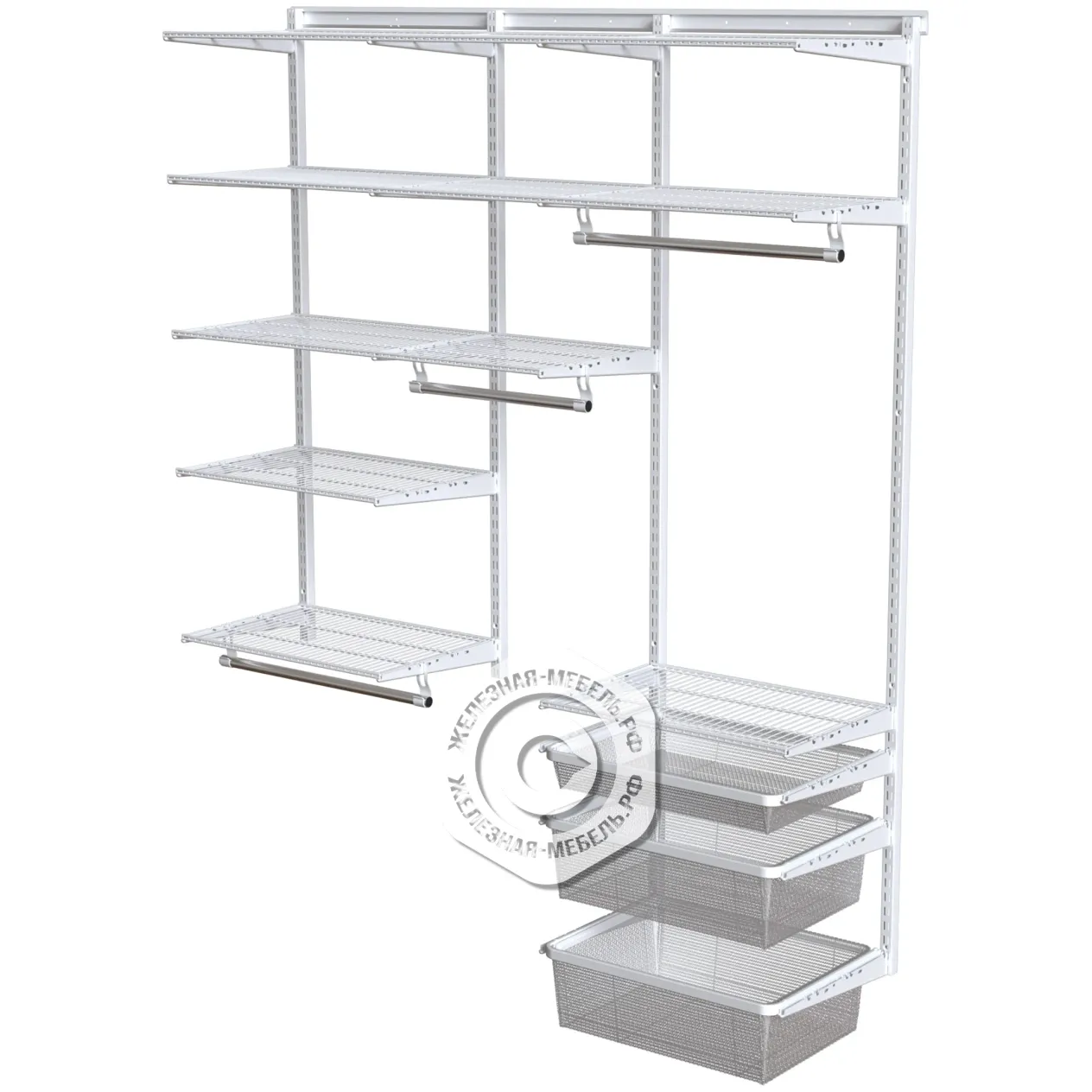 гардеробная система практик home прихожая medium 13 белая гардеробная система практик home прихожая medium 13 белая