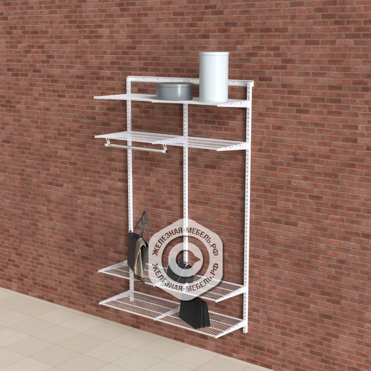 гардеробная система практик home прихожая medium 9 белая гардеробная система практик home прихожая medium 9 белая