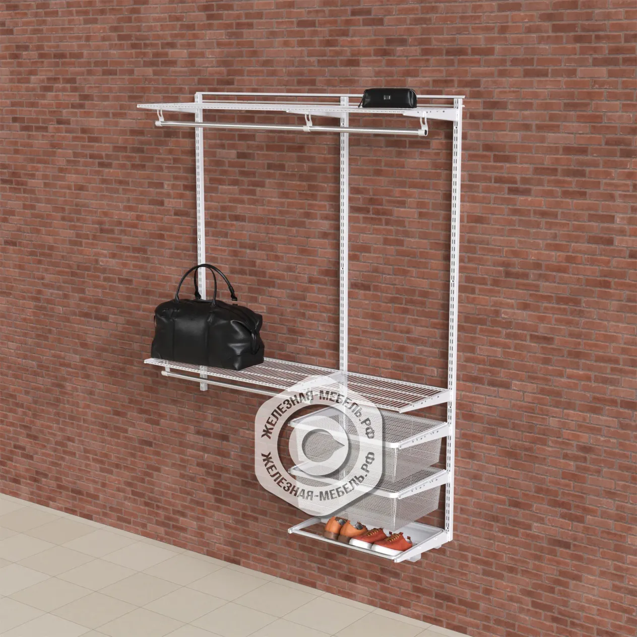 гардеробная система практик home прихожая medium 11 белая гардеробная система практик home прихожая medium 11 белая