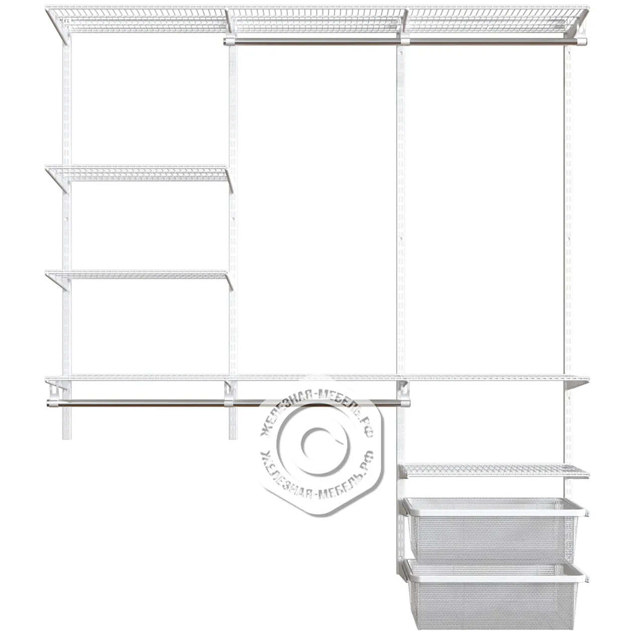 гардеробная система практик home прихожая medium 14 белая гардеробная система практик home прихожая medium 14 белая