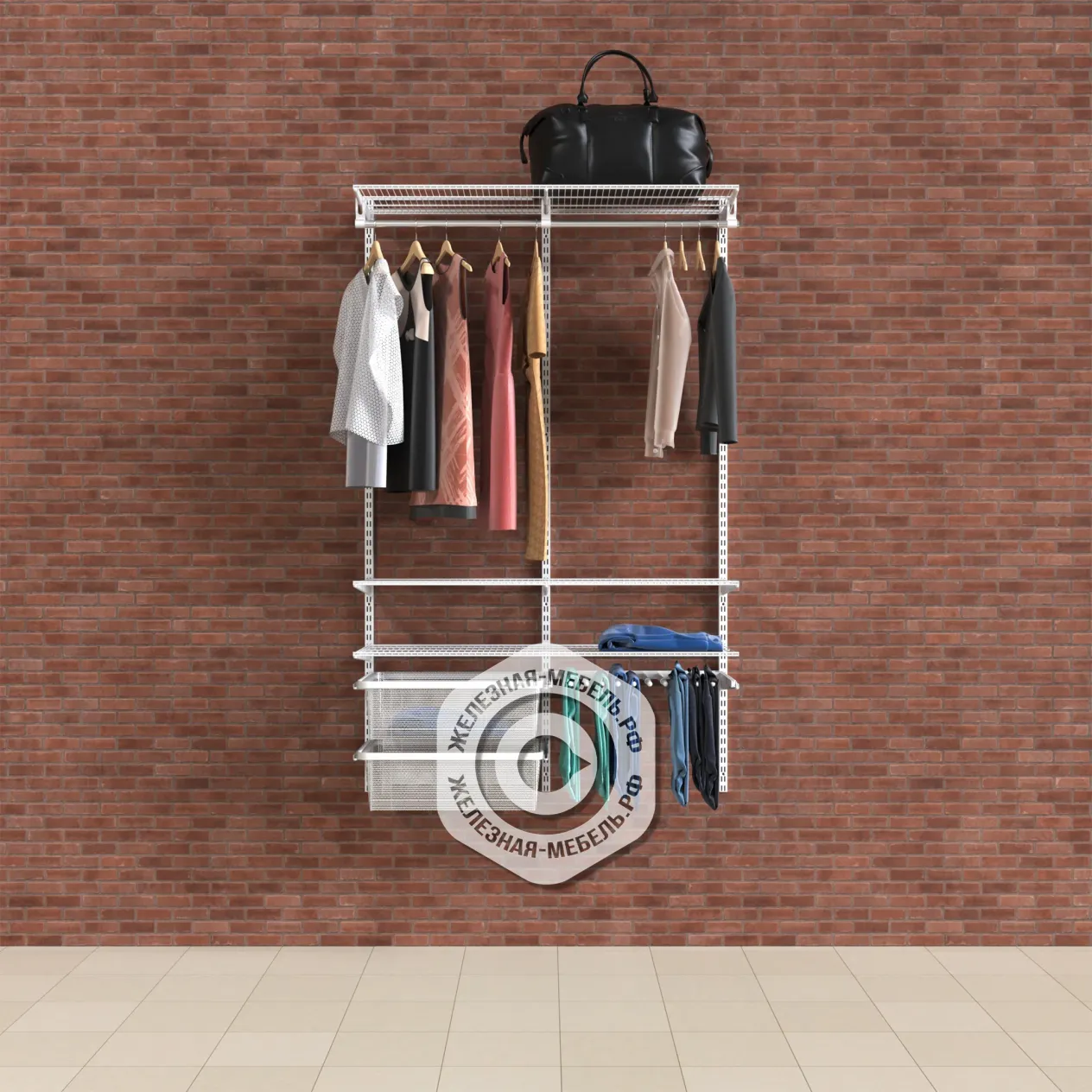 гардеробная система практик home прихожая medium 10 белая гардеробная система практик home прихожая medium 10 белая