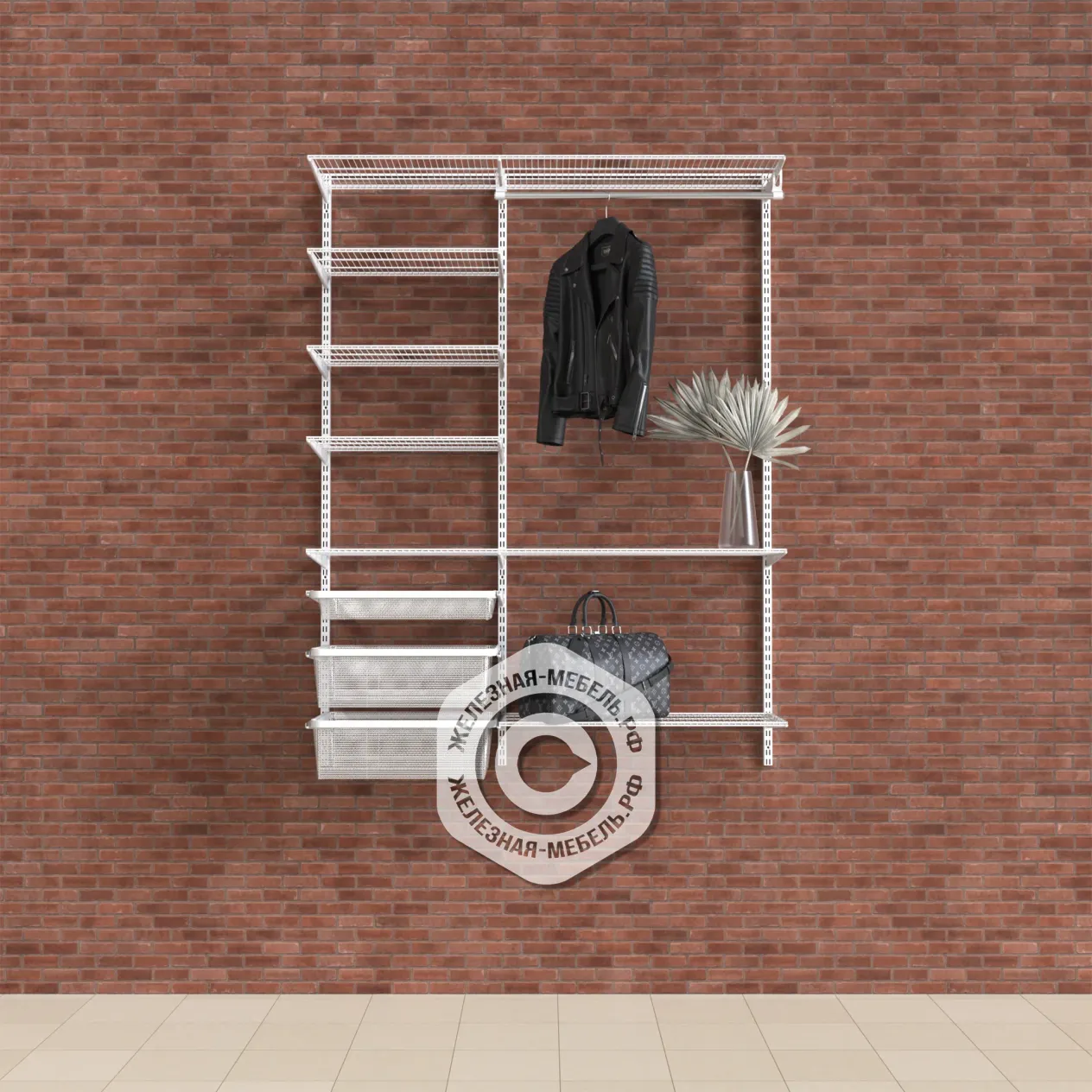 гардеробная система практик home прихожая medium 12 белая гардеробная система практик home прихожая medium 12 белая