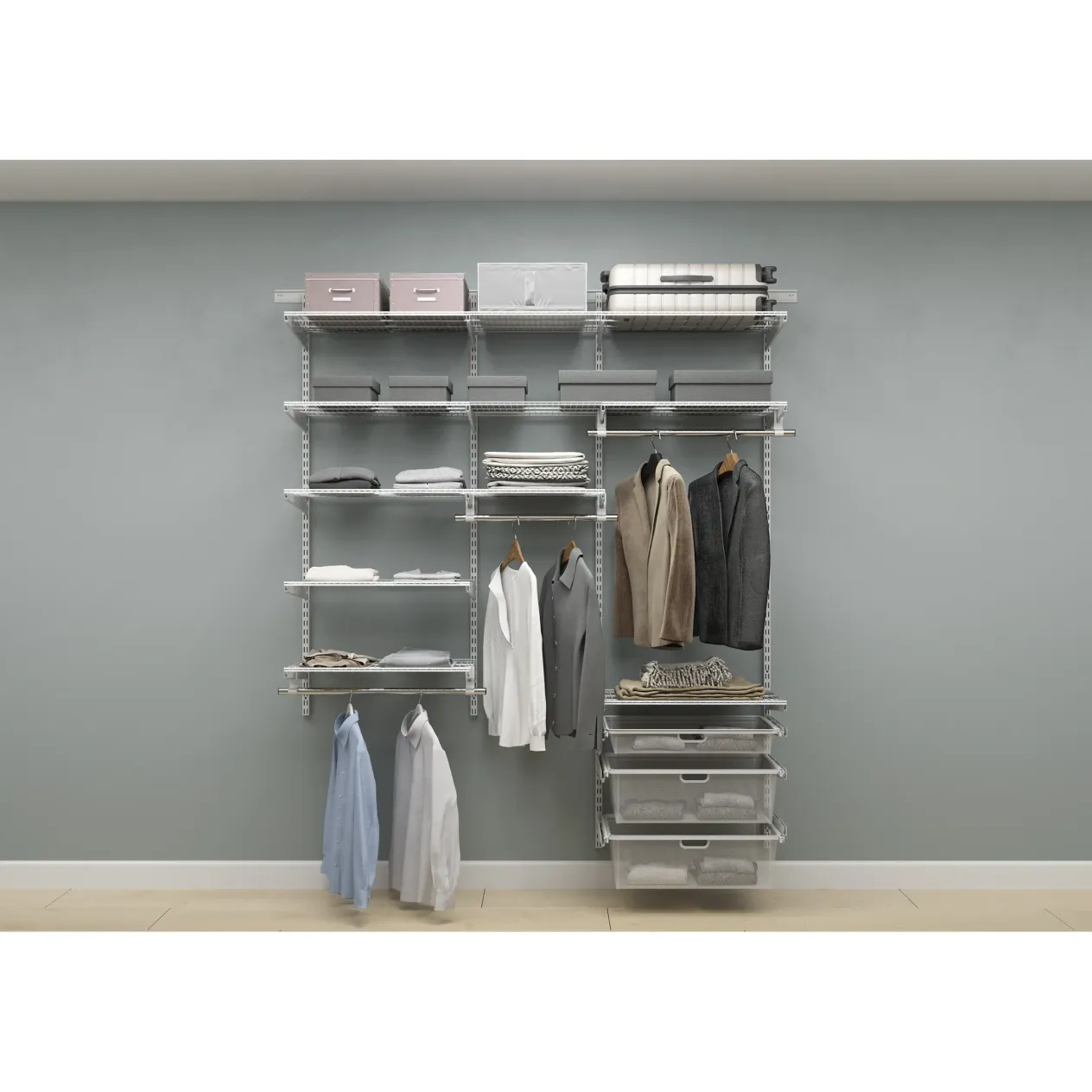 гардеробная система практик home прихожая medium 13 белая гардеробная система практик home прихожая medium 13 белая