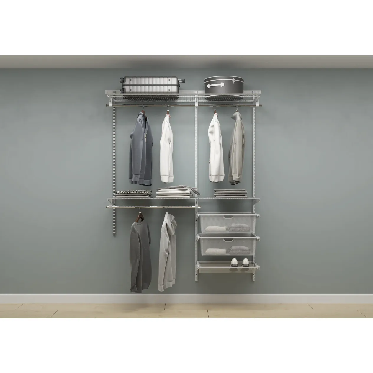 гардеробная система практик home прихожая medium 11 белая гардеробная система практик home прихожая medium 11 белая