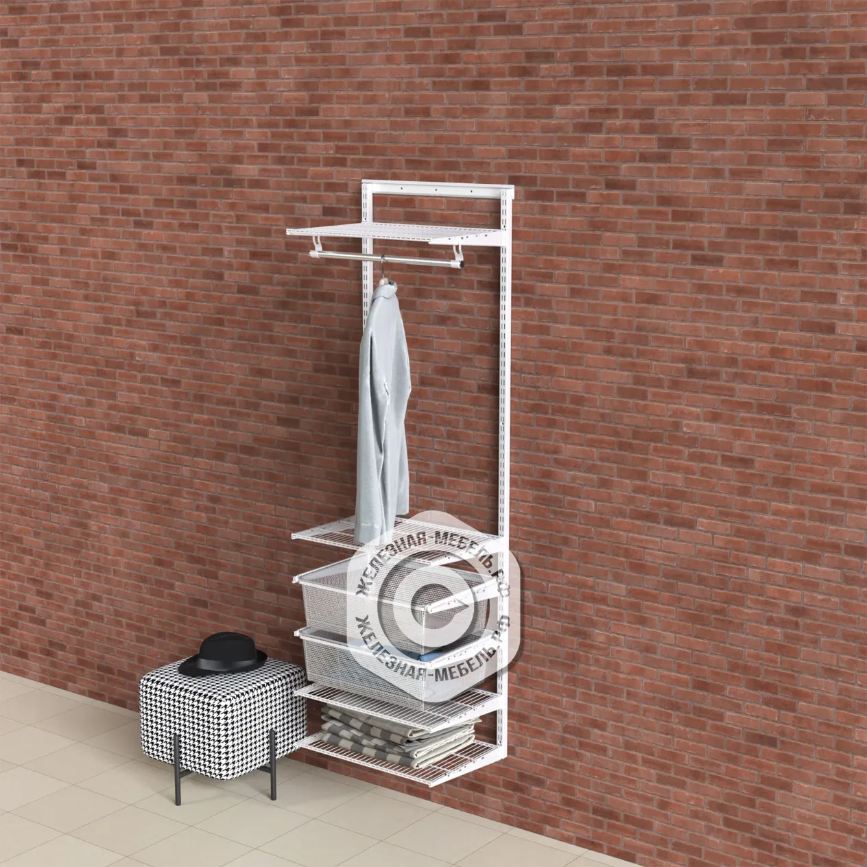 гардеробная система практик home прихожая medium 2 белая гардеробная система практик home прихожая medium 2 белая