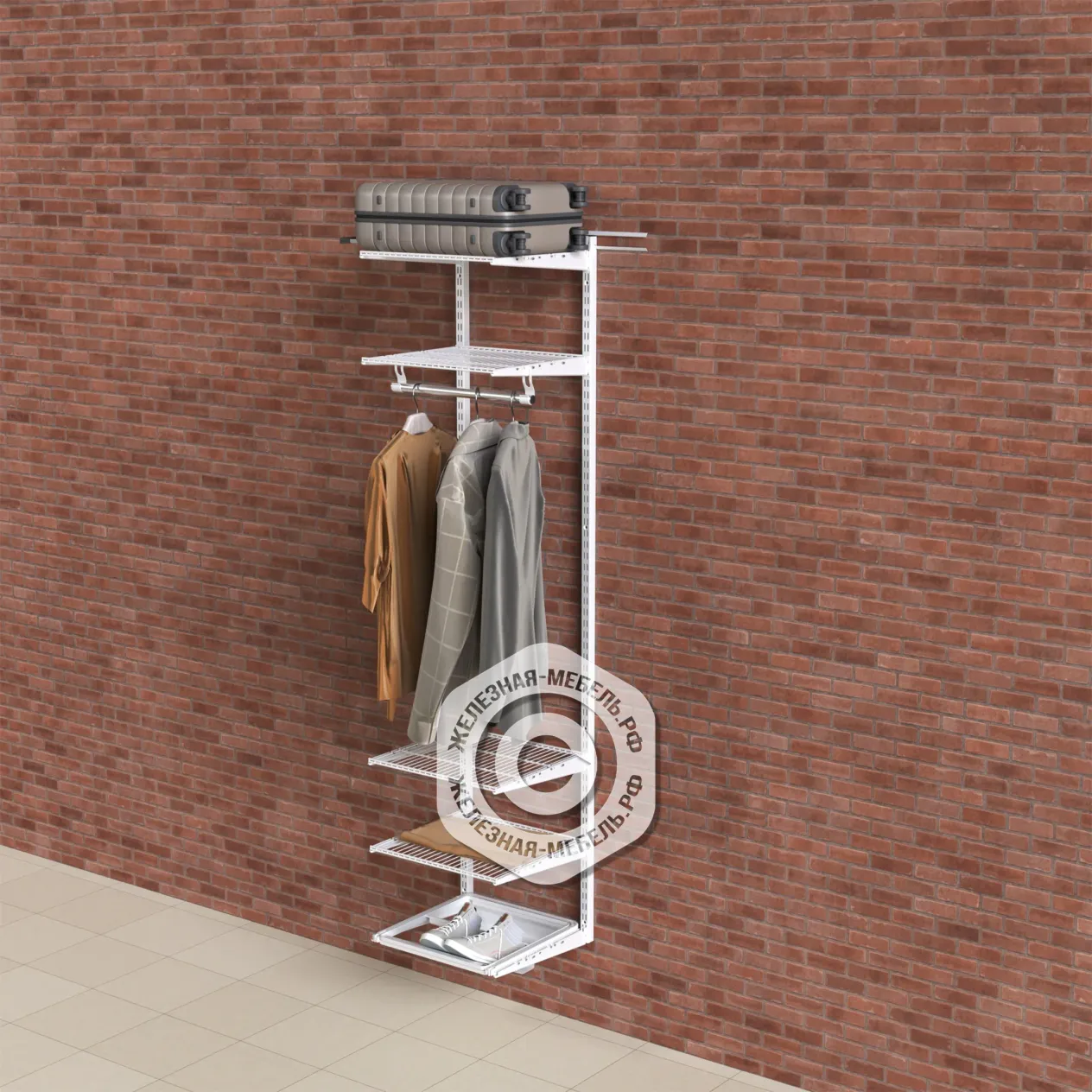 гардеробная система практик home прихожая medium 1 белая гардеробная система практик home прихожая medium 1 белая