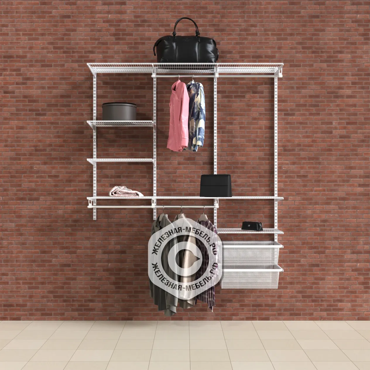 гардеробная система практик home прихожая medium 14 белая гардеробная система практик home прихожая medium 14 белая