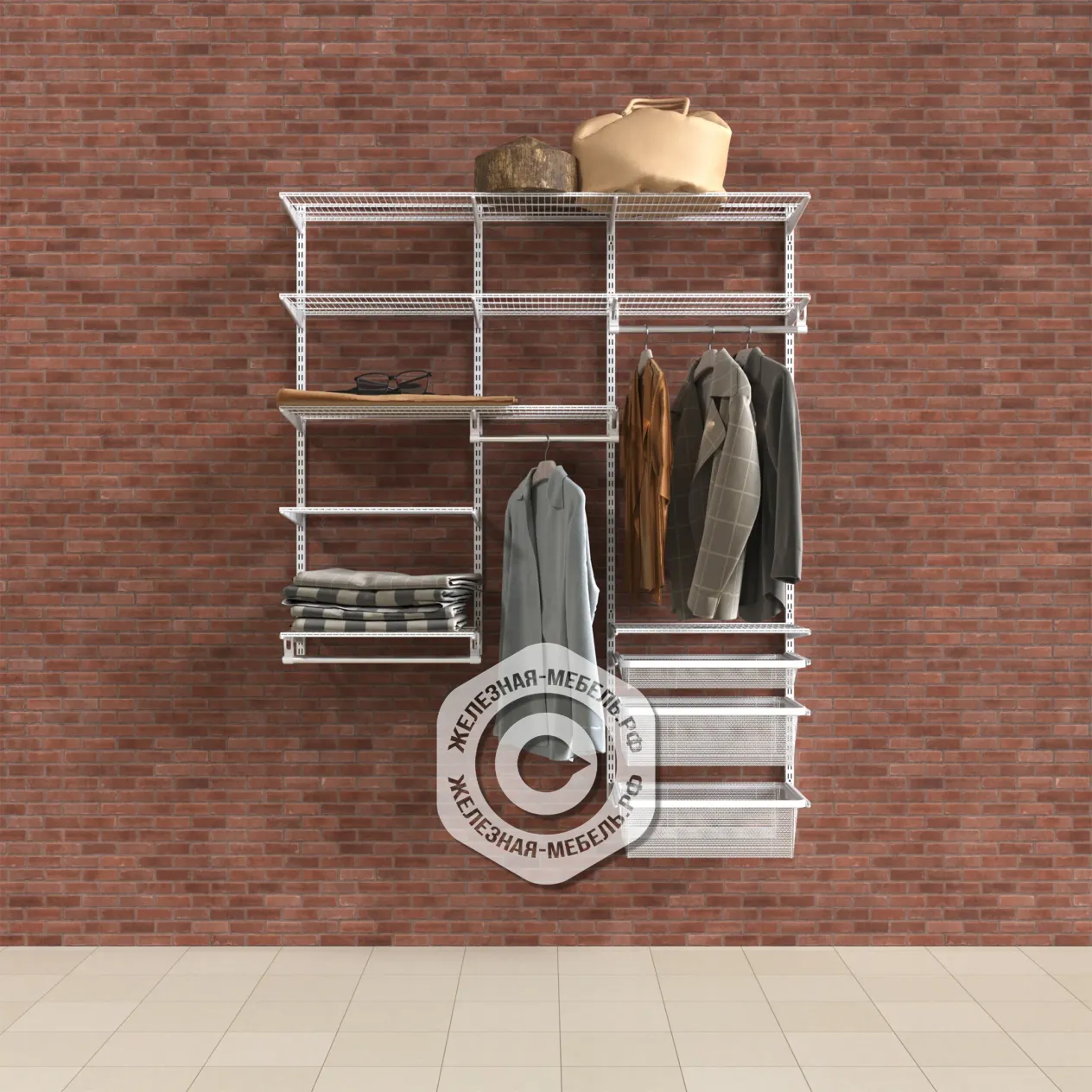 гардеробная система практик home прихожая medium 13 белая гардеробная система практик home прихожая medium 13 белая