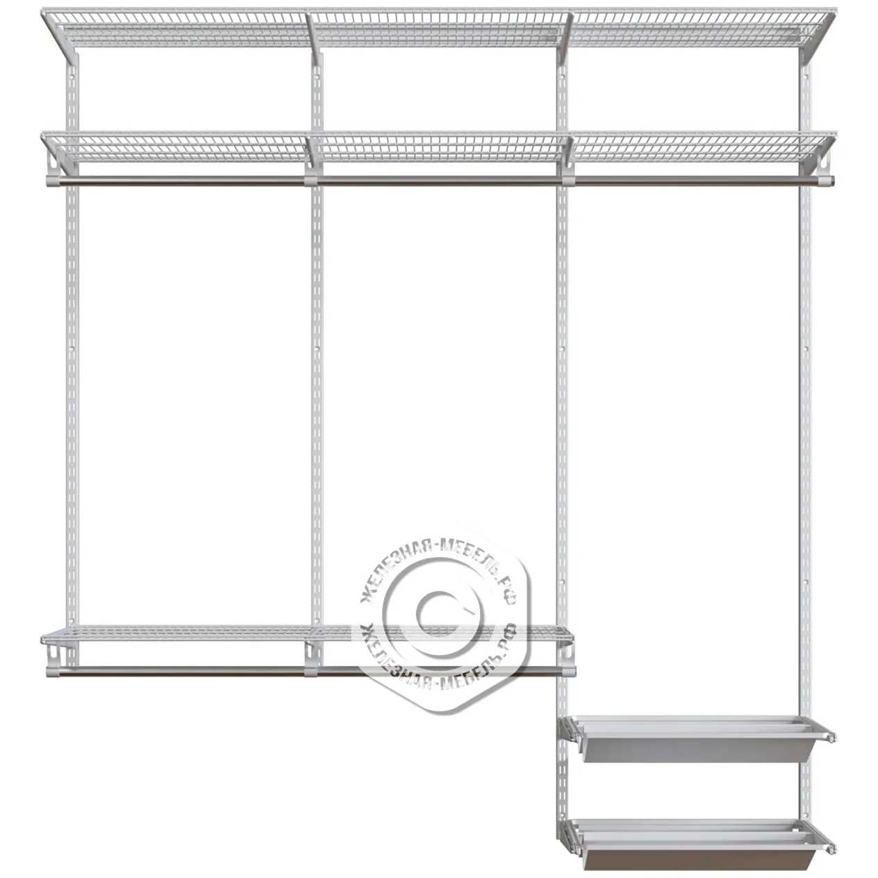 гардеробная система практик home прихожая medium 15 белая гардеробная система практик home прихожая medium 15 белая