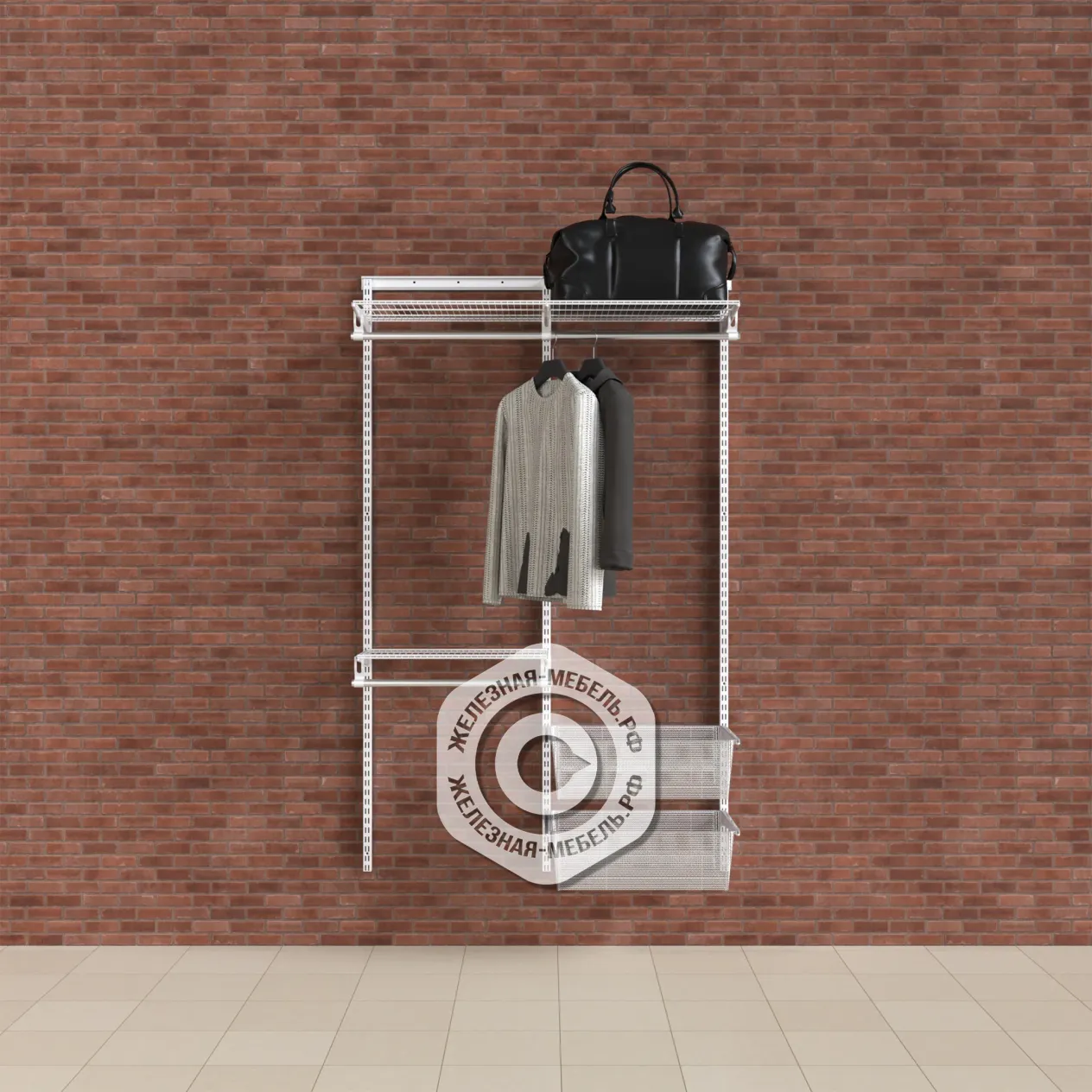 гардеробная система практик home прихожая medium 6 белая гардеробная система практик home прихожая medium 6 белая