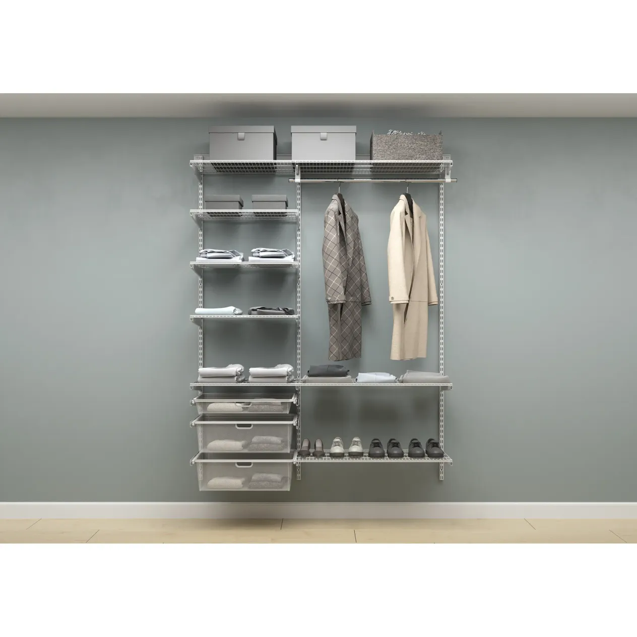 гардеробная система практик home прихожая medium 12 белая гардеробная система практик home прихожая medium 12 белая