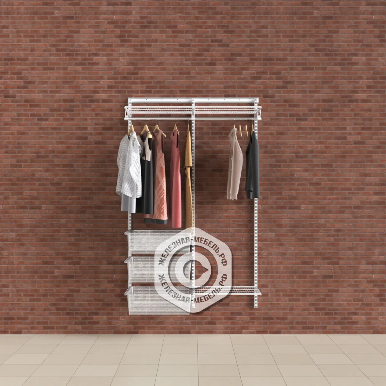 гардеробная система практик home прихожая medium 7 белая гардеробная система практик home прихожая medium 7 белая