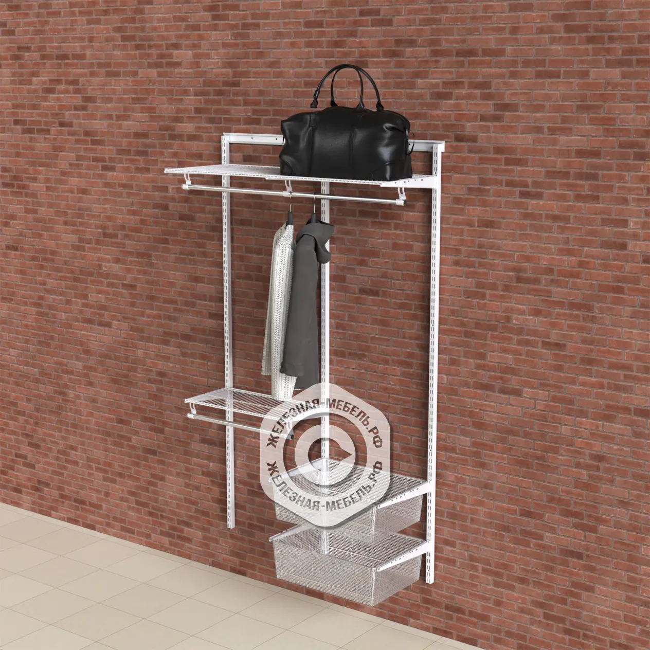 гардеробная система практик home прихожая medium 6 белая гардеробная система практик home прихожая medium 6 белая