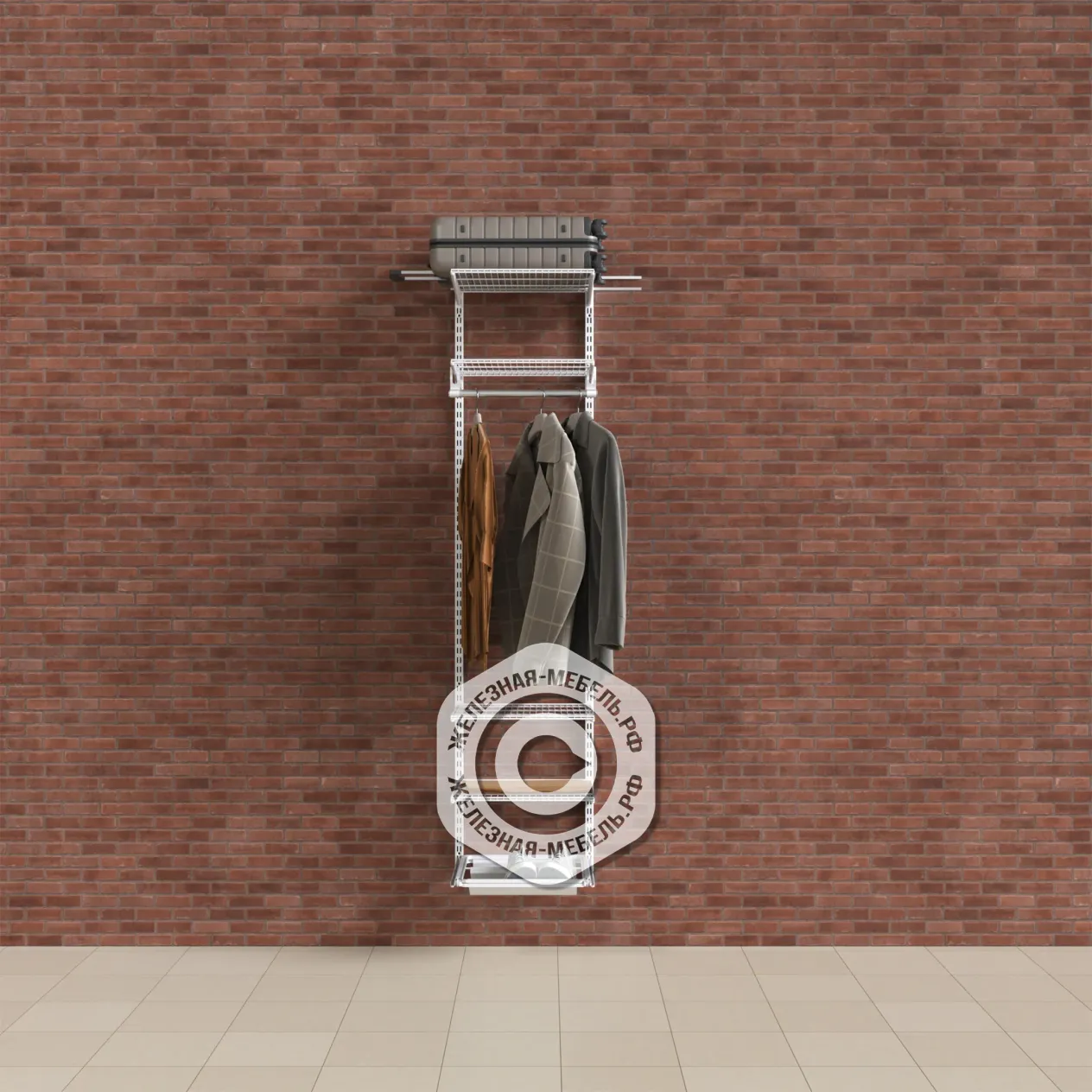 гардеробная система практик home прихожая medium 1 белая гардеробная система практик home прихожая medium 1 белая